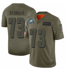 Youth Philadelphia Eagles #73 Isaac Seumalo Limited Camo 2019 Salute to Service Football Jersey