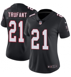 Women's Nike Atlanta Falcons #21 Desmond Trufant Black Alternate Vapor Untouchable Limited Player NFL Jersey