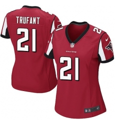Women's Nike Atlanta Falcons #21 Desmond Trufant Game Red Team Color NFL Jersey