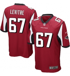 Men's Nike Atlanta Falcons #67 Andy Levitre Game Red Team Color NFL Jersey