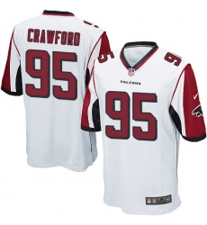 Men's Nike Atlanta Falcons #95 Jack Crawford Game White NFL Jersey