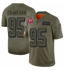 Women's Atlanta Falcons #95 Jack Crawford Limited Camo 2019 Salute to Service Football Jersey
