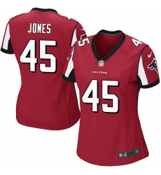 Women's Nike Atlanta Falcons #45 Deion Jones Game Red Team Color NFL Jersey