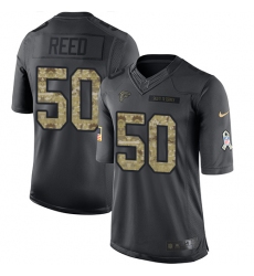 Men's Nike Atlanta Falcons #50 Brooks Reed Limited Black 2016 Salute to Service NFL Jersey