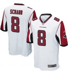 Men's Nike Atlanta Falcons #8 Matt Schaub Game White NFL Jersey