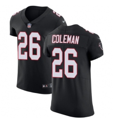Men's Nike Atlanta Falcons #26 Tevin Coleman Black Alternate Vapor Untouchable Elite Player NFL Jersey