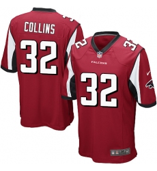 Men's Nike Atlanta Falcons #32 Jalen Collins Game Red Team Color NFL Jersey