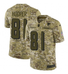 Men's Nike Atlanta Falcons #81 Austin Hooper Limited Camo 2018 Salute to Service NFL Jersey