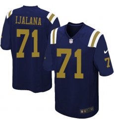 Youth Nike New York Jets #71 Ben Ijalana Limited Navy Blue Alternate NFL Jersey