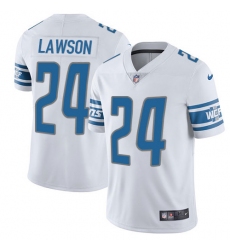 Men's Nike Detroit Lions #24 Nevin Lawson Limited White Vapor Untouchable NFL Jersey