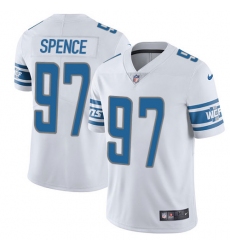 Men's Nike Detroit Lions #97 Akeem Spence Limited White Vapor Untouchable NFL Jersey