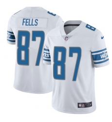 Men's Nike Detroit Lions #87 Darren Fells Limited White Vapor Untouchable NFL Jersey