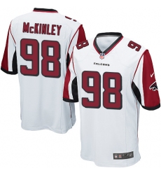 Men's Nike Atlanta Falcons #98 Takkarist McKinley Game White NFL Jersey