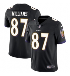 Youth Nike Baltimore Ravens #87 Maxx Williams Elite Black Alternate NFL Jersey