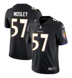 Youth Nike Baltimore Ravens #57 C.J. Mosley Black Alternate Vapor Untouchable Limited Player NFL Jersey
