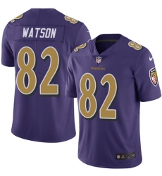 Men's Nike Baltimore Ravens #82 Benjamin Watson Limited Purple Rush Vapor Untouchable NFL Jersey