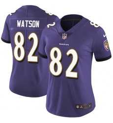 Women's Nike Baltimore Ravens #82 Benjamin Watson Purple Team Color Vapor Untouchable Limited Player NFL Jersey