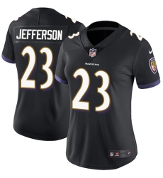 Women's Nike Baltimore Ravens #23 Tony Jefferson Black Alternate Vapor Untouchable Limited Player NFL Jersey