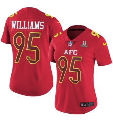 Women's Nike Buffalo Bills #95 Kyle Williams Limited Red 2017 Pro Bowl NFL Jersey