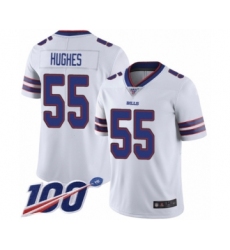 Men's Buffalo Bills #55 Jerry Hughes White Vapor Untouchable Limited Player 100th Season Football Jersey
