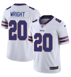 Men's Nike Buffalo Bills #20 Shareece Wright White Vapor Untouchable Limited Player NFL Jersey