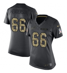 Women's Nike Buffalo Bills #66 Seantrel Henderson Limited Black 2016 Salute to Service NFL Jersey