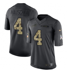 Youth Nike Buffalo Bills #4 Stephen Hauschka Limited Black 2016 Salute to Service NFL Jersey