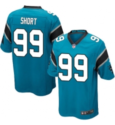 Men's Nike Carolina Panthers #99 Kawann Short Game Blue Alternate NFL Jersey