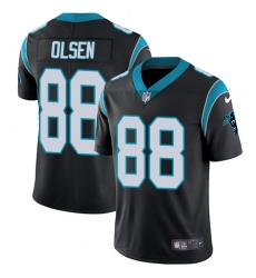 Youth Nike Carolina Panthers #88 Greg Olsen Black Team Color Vapor Untouchable Limited Player NFL Jersey