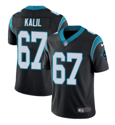 Youth Nike Carolina Panthers #67 Ryan Kalil Black Team Color Vapor Untouchable Limited Player NFL Jersey