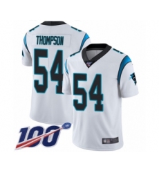 Men's Carolina Panthers #54 Shaq Thompson White Vapor Untouchable Limited Player 100th Season Football Jersey