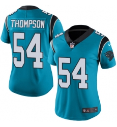Women's Nike Carolina Panthers #54 Shaq Thompson Blue Alternate Vapor Untouchable Limited Player NFL Jersey