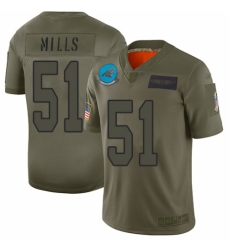 Youth Carolina Panthers #51 Sam Mills Limited Camo 2019 Salute to Service Football Jersey