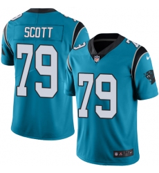Youth Nike Carolina Panthers #79 Chris Scott Blue Alternate Vapor Untouchable Limited Player NFL Jersey
