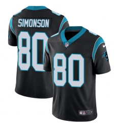 Men's Nike Carolina Panthers #80 Scott Simonson Black Team Color Vapor Untouchable Limited Player NFL Jersey