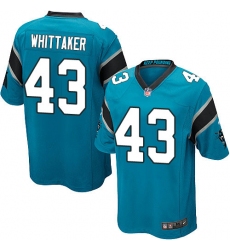 Men's Nike Carolina Panthers #43 Fozzy Whittaker Game Blue Alternate NFL Jersey