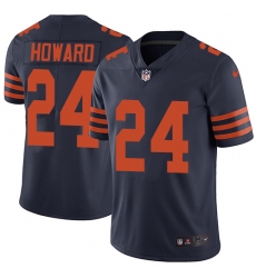 Men's Nike Chicago Bears #24 Jordan Howard Navy Blue Alternate Vapor Untouchable Limited Player NFL Jersey