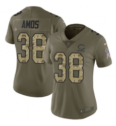 Women's Nike Chicago Bears #38 Adrian Amos Limited Olive/Camo Salute to Service NFL Jersey