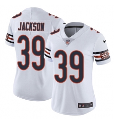 Women's Nike Chicago Bears #39 Eddie Jackson White Vapor Untouchable Limited Player NFL Jersey