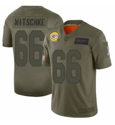 Men's Green Bay Packers #66 Ray Nitschke Limited Camo 2019 Salute to Service Football Jersey