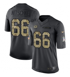 Youth Nike Green Bay Packers #66 Ray Nitschke Limited Black 2016 Salute to Service NFL Jersey