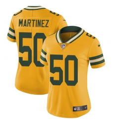 Women's Nike Green Bay Packers #50 Blake Martinez Limited Gold Rush Vapor Untouchable NFL Jersey
