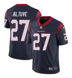 Youth Nike Houston Texans #27 Jose Altuve Elite Navy Blue Team Color NFL Jersey