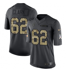 Men's Nike Indianapolis Colts #62 Le'Raven Clark Limited Black 2016 Salute to Service NFL Jersey