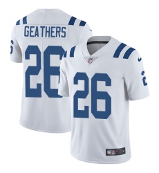 Youth Nike Indianapolis Colts #26 Clayton Geathers White Vapor Untouchable Limited Player NFL Jersey