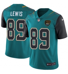 Youth Nike Jacksonville Jaguars #89 Marcedes Lewis Teal Green Team Color Vapor Untouchable Limited Player NFL Jersey