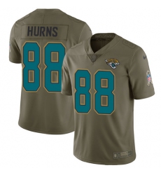 Men's Nike Jacksonville Jaguars #88 Allen Hurns Limited Olive 2017 Salute to Service NFL Jersey