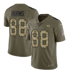 Youth Nike Jacksonville Jaguars #88 Allen Hurns Limited Olive/Camo 2017 Salute to Service NFL Jersey