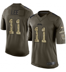 Men's Nike Jacksonville Jaguars #11 Marqise Lee Elite Green Salute to Service NFL Jersey
