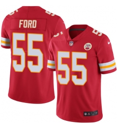 Youth Nike Kansas City Chiefs #55 Dee Ford Red Team Color Vapor Untouchable Limited Player NFL Jersey